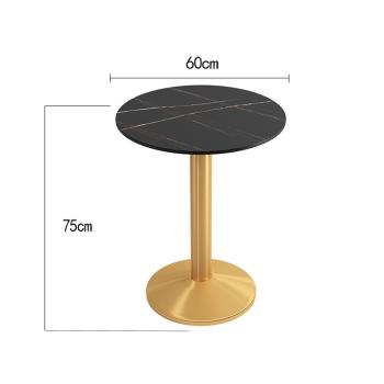 360Home Gastronomiemöbel Esszimmertisch Esstisch Küchentisch für Esszimmer Wohnzimmer tisch Keramik schwarzgold2